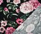 Black-Multi Rayon Stretch Spandex Floral Print Jersey Knit Fabric By the Yard